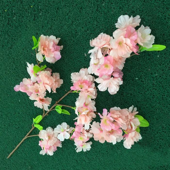 Set da 2 pezzi di romantici fiori di ciliegio artificiali rosa per
