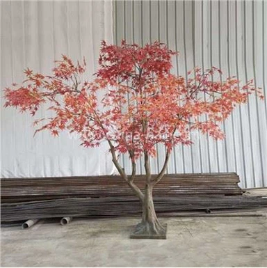 Albero autunnale finto in acero rosso giapponese per esterni